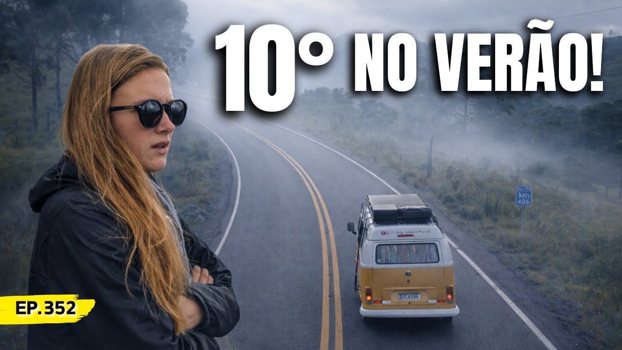 Do calor ao frio: Chegamos de Kombihome na Serra do Rio do Rastro, SC | Ep.352