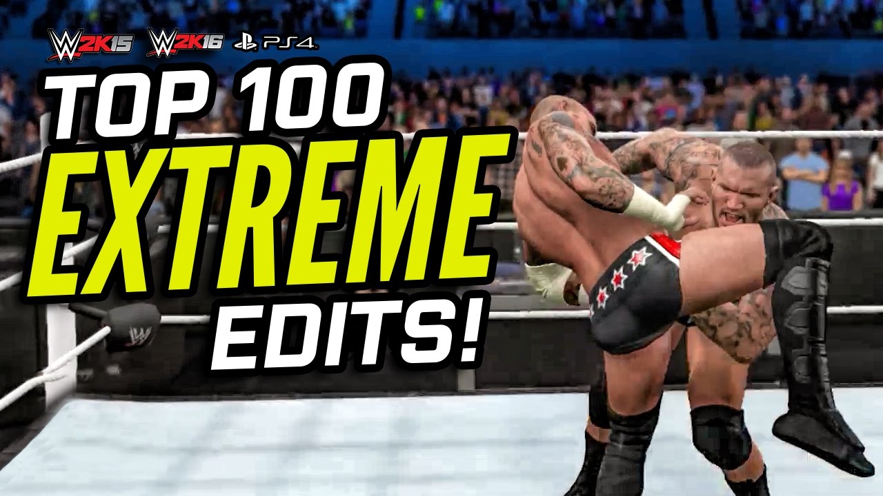 Top 100 Extreme Edits! (Epic Counters & Moves) | WWE 2K15 / WWE 2K16