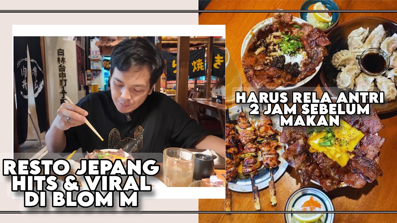 Resto Jepang yang Baru Buka dan Viral di Blok M ‼️ Harus Antri 2 Jam Untuk Makan Di Obihiro Nikudon