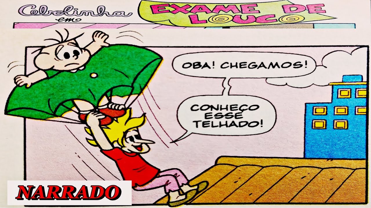 EXAME DE LOUCO/ HISTÓRIAS EM QUADRINHOS/ QUADRINHOS TURMA DA MÔNICA