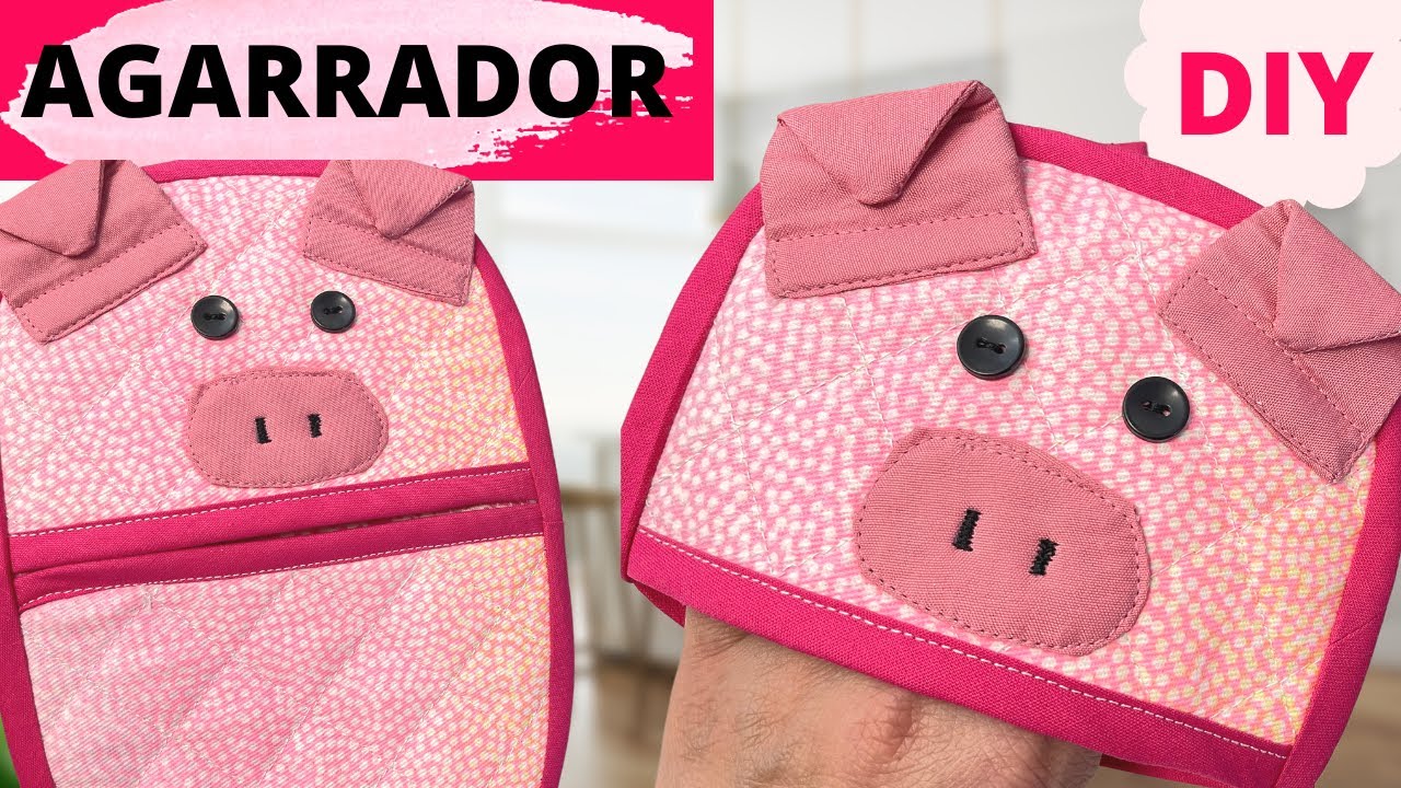 COMO HACER UN AGARRADOR DE OLLAS DE CERDITO | Yuyis Creations