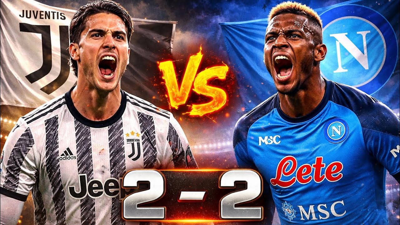 🔥 JUVENTUS vs NAPOLI GILA !! Skor Imbang 2-2 😱 Duel Sengit Serie A Penuh Drama