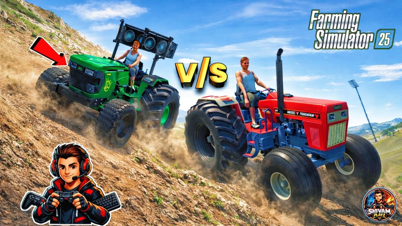 🔥TOCHAN KING V/S SWARAJ 855 😱 FARMING SIMULATOR 25 GAMEPLAY VIDEO | INDIAN TRACTOR GAME DOWNLOAD 🎯