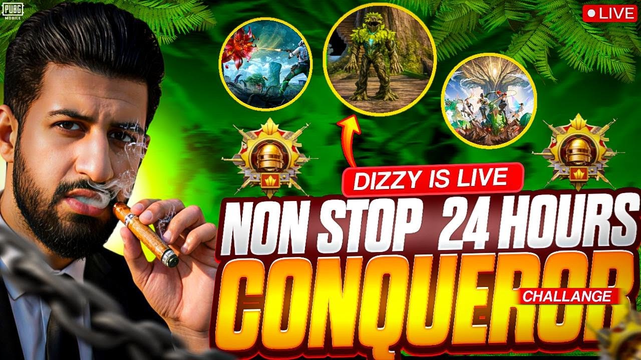LETS GO FOR 24 HOURS CONQURER IN 4.2 UPDATE | 7ExDIZZY LIVE | PUBG MOBILE LIVE