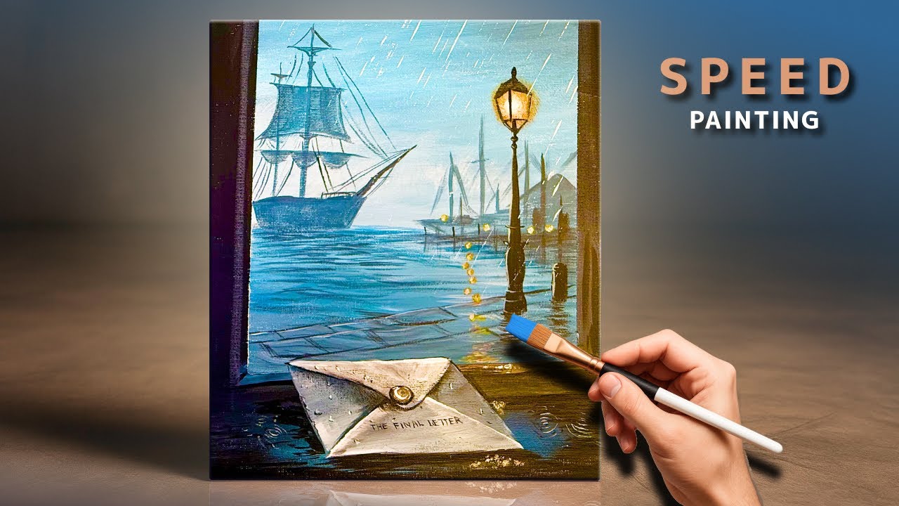 A Mystical Journey Through Time | Acrylic Painting Time-Lapse