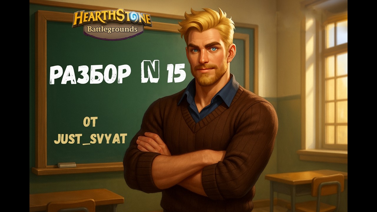 №15 Разбор игры зрителя. #hsbg    #патч #just_svyat #heartstone #хартстоун