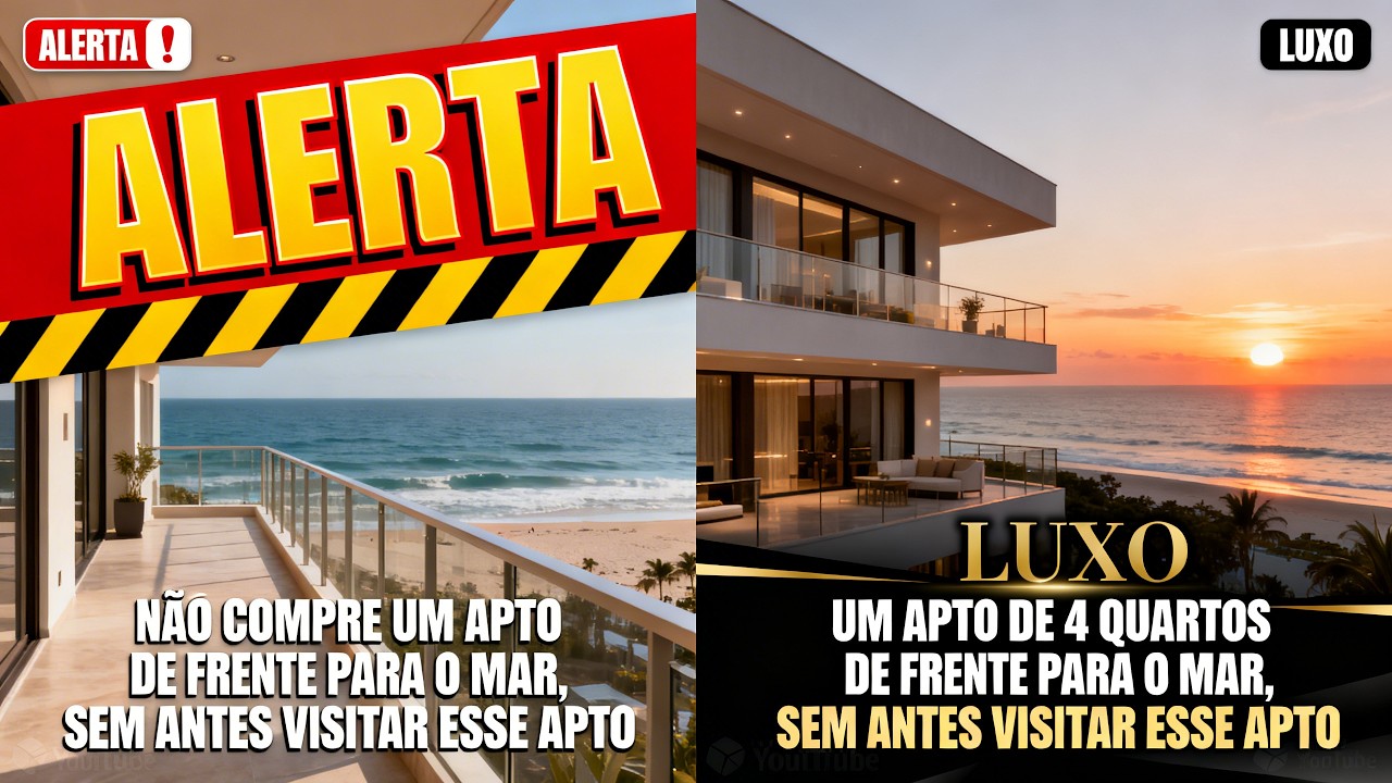 Não compre um APTO 4 QUARTOS DE FRENTE PARA O MAR, sem antes visitar esse