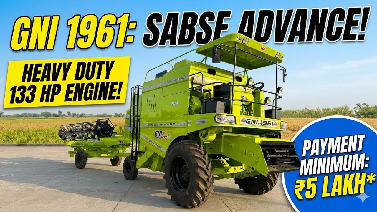 GNI 1961 Combine Harvester || Full Review 2026 #combine #farming #harvest 
