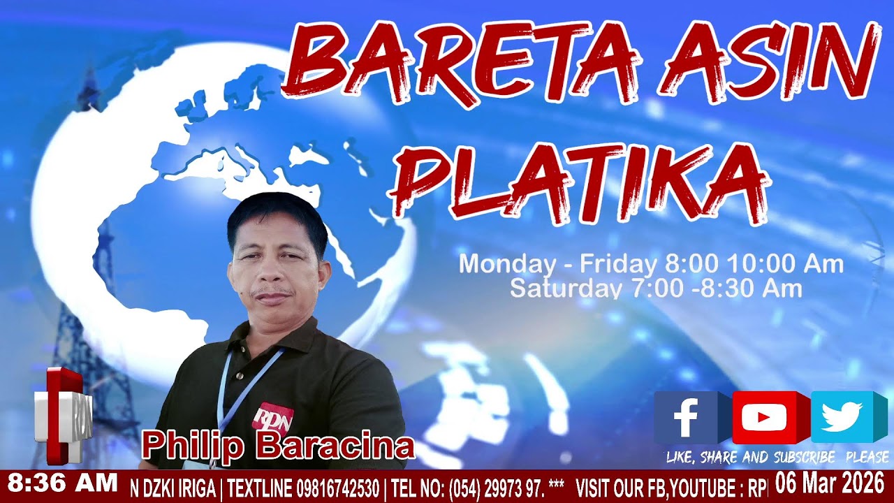 BARETA ASIN PLATIKA| MAR 6,2026