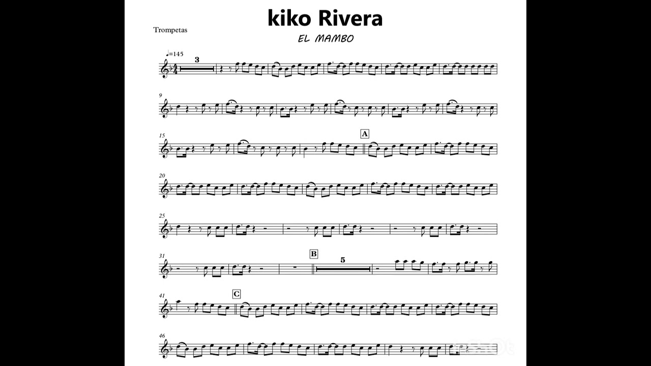 PARTITURAS CHARANGA / KIKO RIVERA El mambo