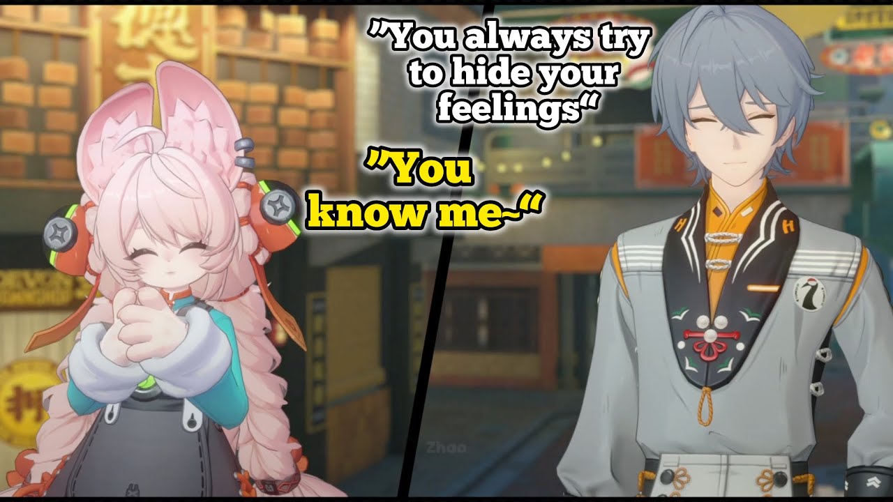 Zhao always tries to hide her feelings like this