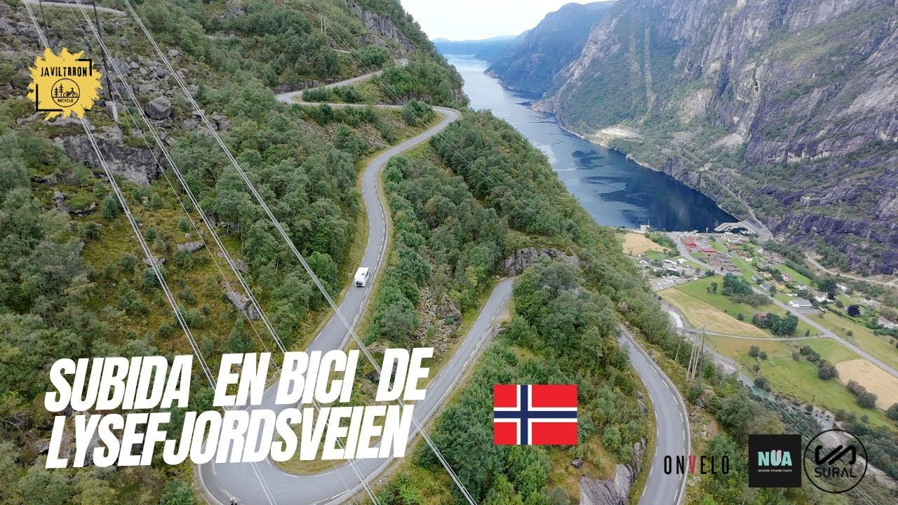 Subida en bicicleta al LYSEFJORDSVEIEN   Noruega /JAVILTRRON