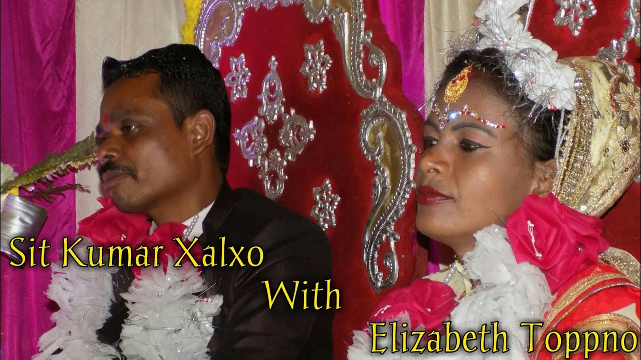 Sit Kumar Xalxo with Elizabeth Toppo Wedding Cerimoney.