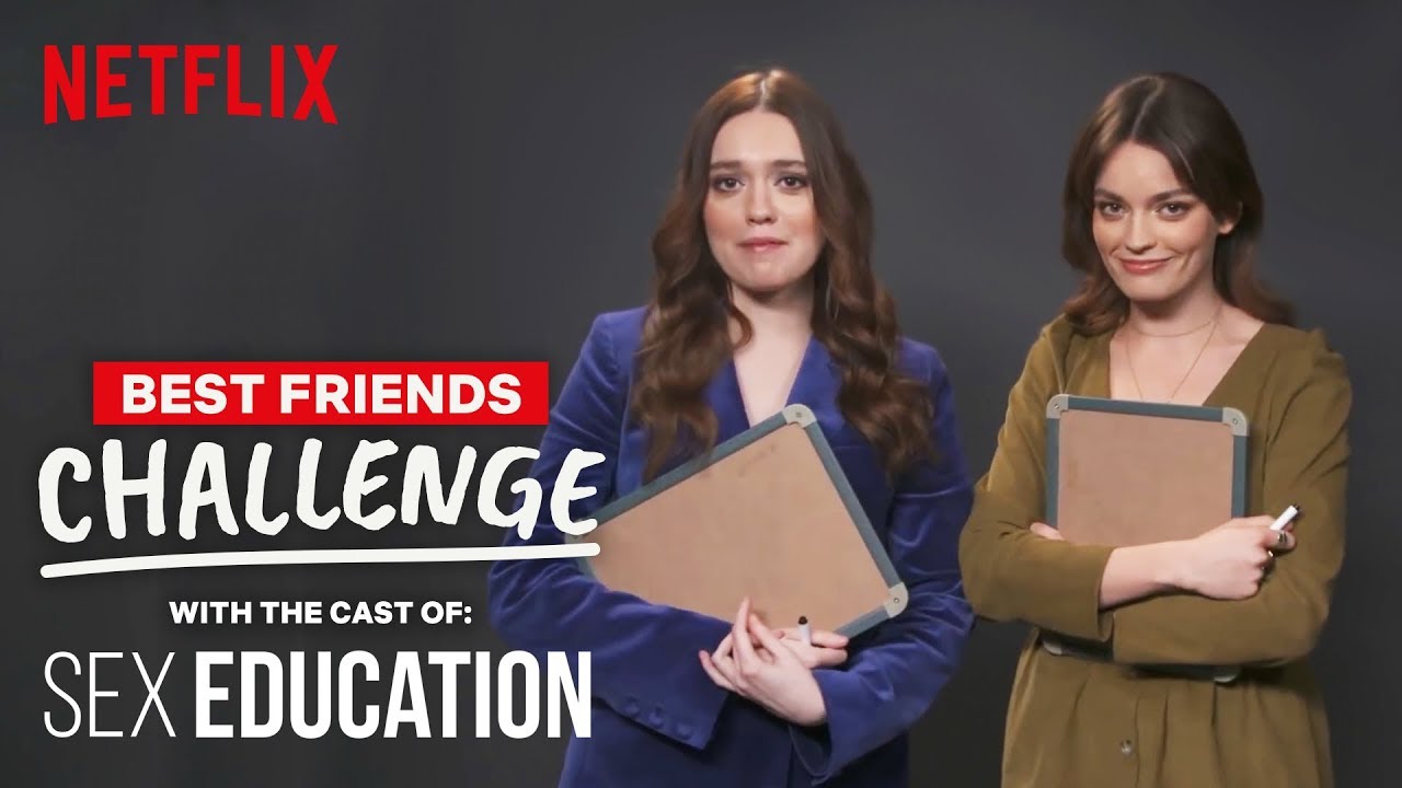 Sex Education Best Friends Challenge | Emma and Aimee Lou | Netflix