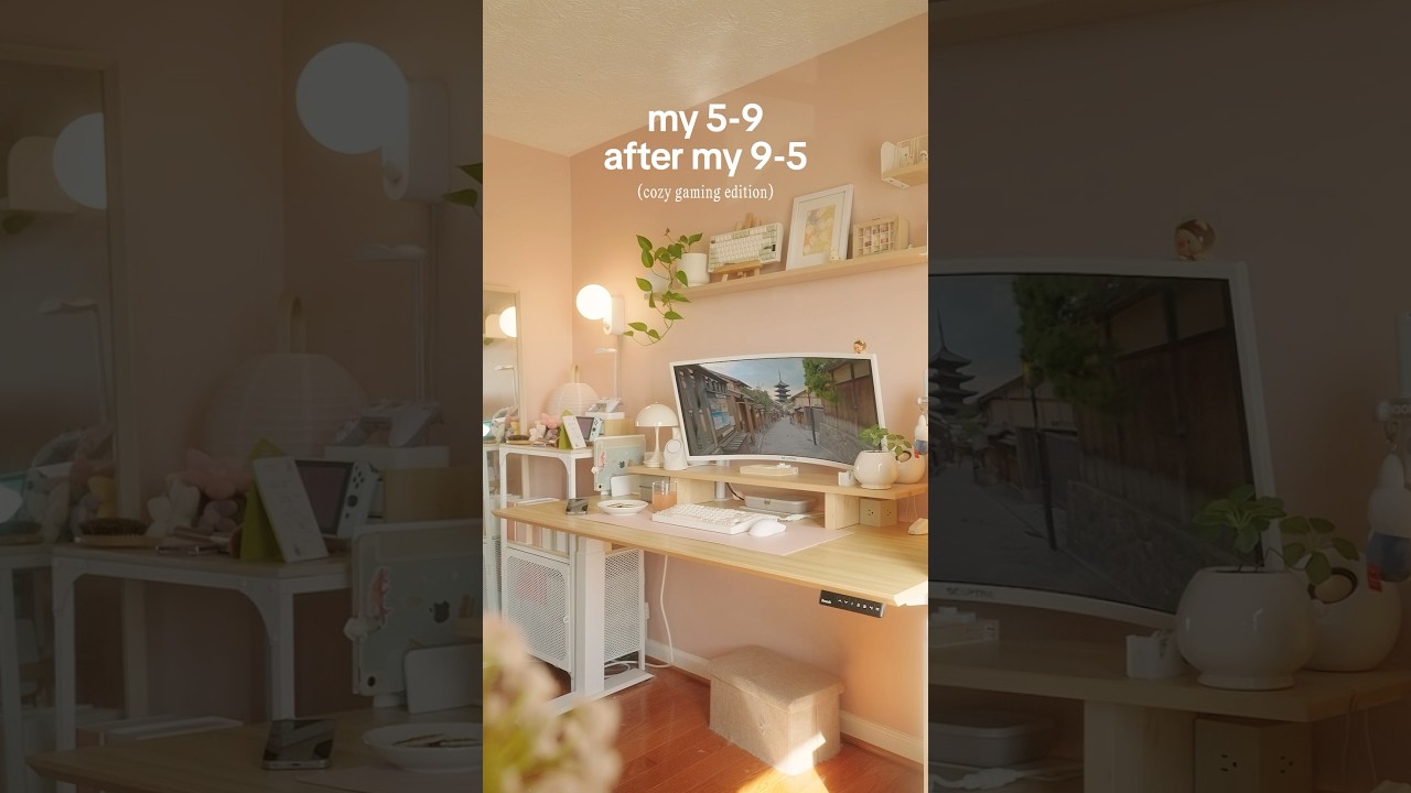 cozy game with me 🌸 playing camper van: make it home! #cozy #gaming #setup #shorts