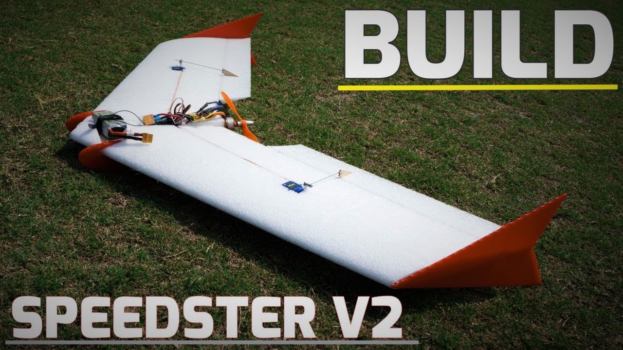 Speedster V2 Build | All EPP Lightweight Pusher RC Plane Kit - Quick Assembly and easy to fly.