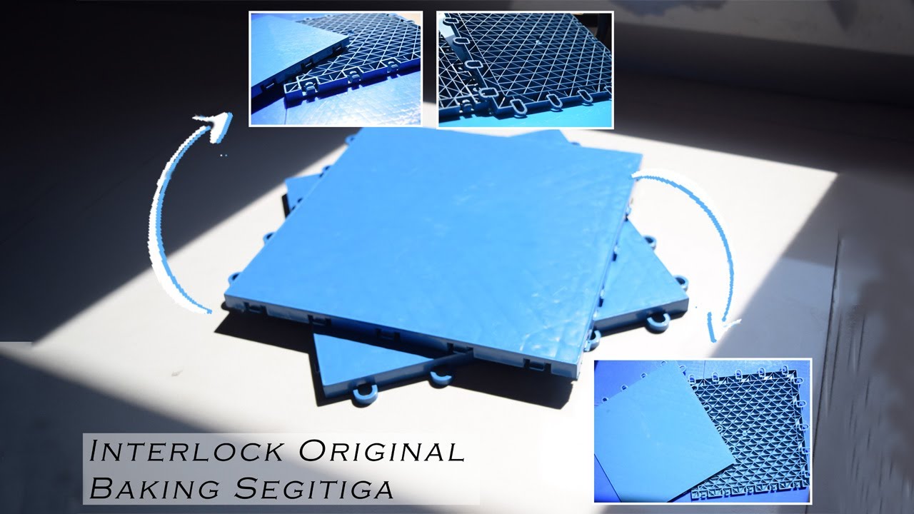 Lantai Interlock Futsal Jenis Backing Segitiga | RIVIEW INTERLOCK