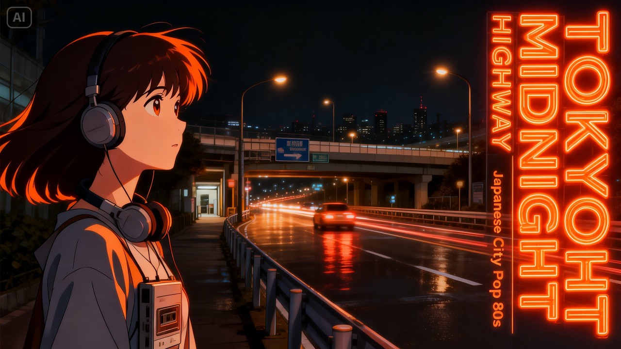 Japanese City Pop 80s – Tokyo Midnight Highway 🌃 | Neon Convenience Store Night Mix