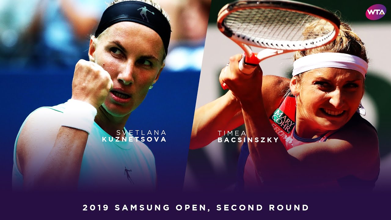 Svetlana Kuznetsova vs. Timea Bacsinszky | 2019 Samsung Open Second Round | WTA Highlights