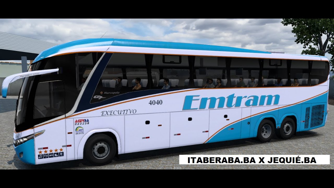 BUS ETS2  - VIAÇÃO EMTRAM - ITABERABA.BA X JEQUIÉ.BA