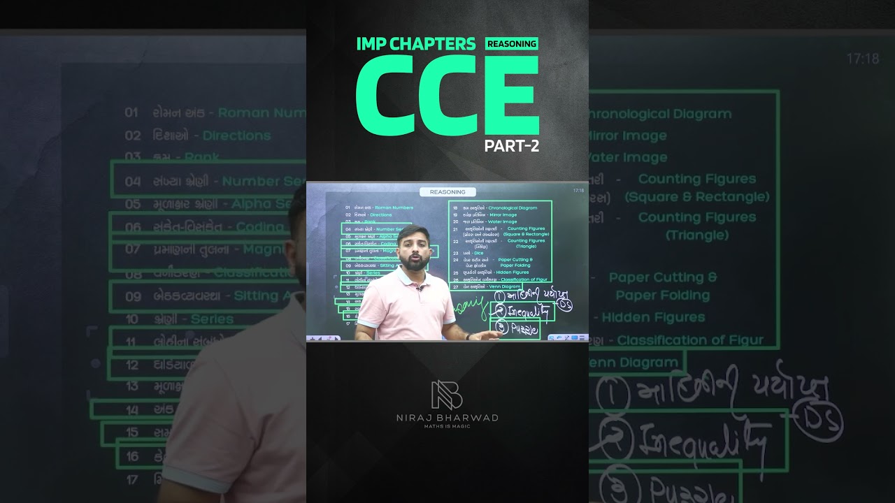 CCE | IMP CHAPTERS | REASONING | PART - 2 |