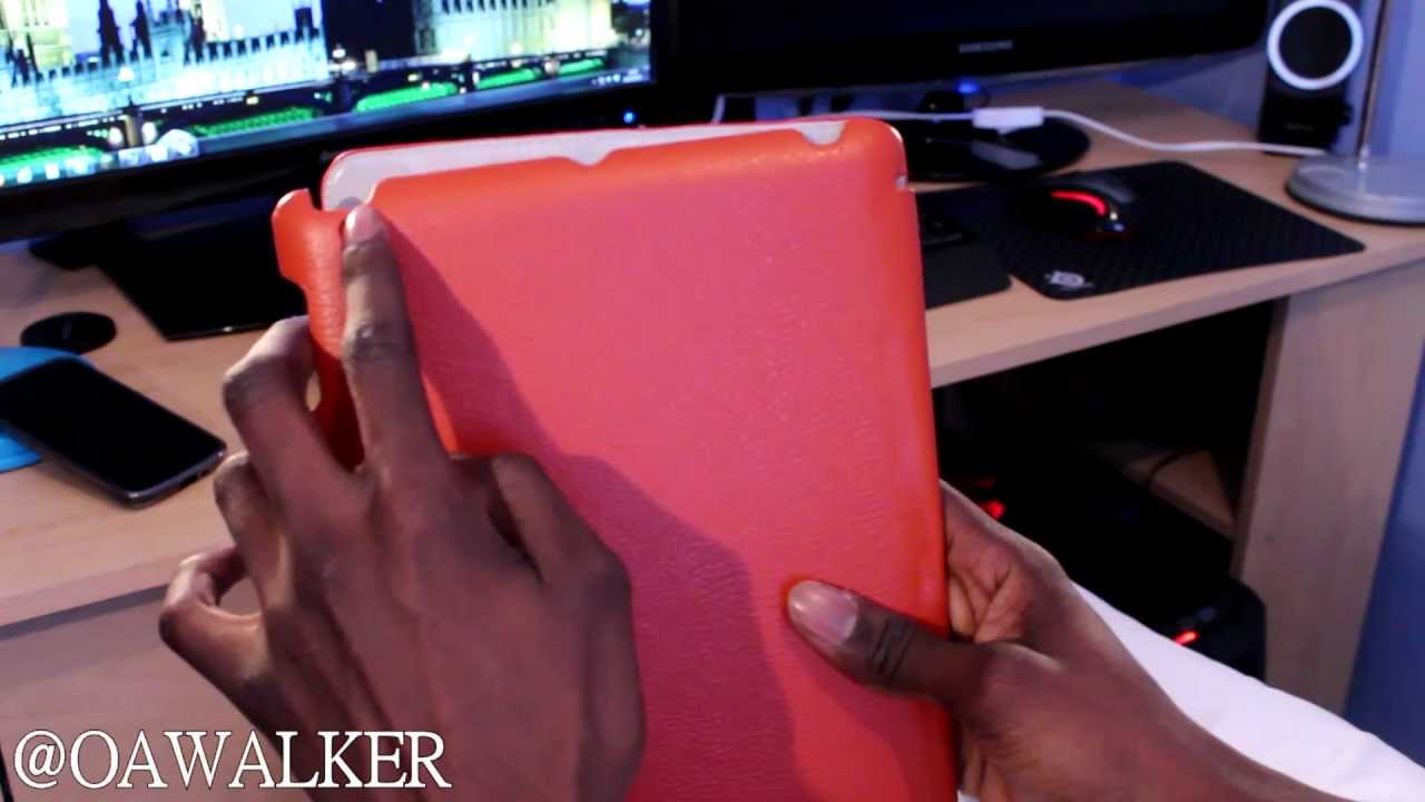 Ipad 4th Generation Leather Case (Orange)