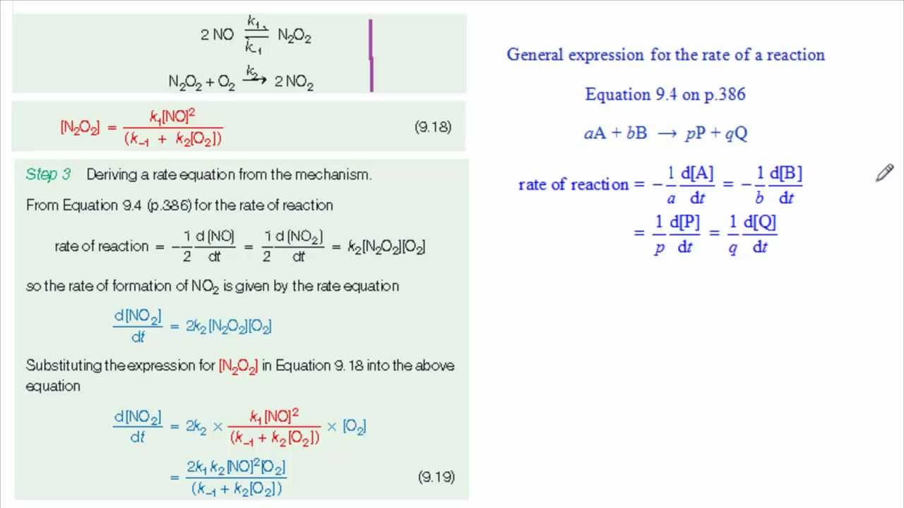 Using the steady state approximation