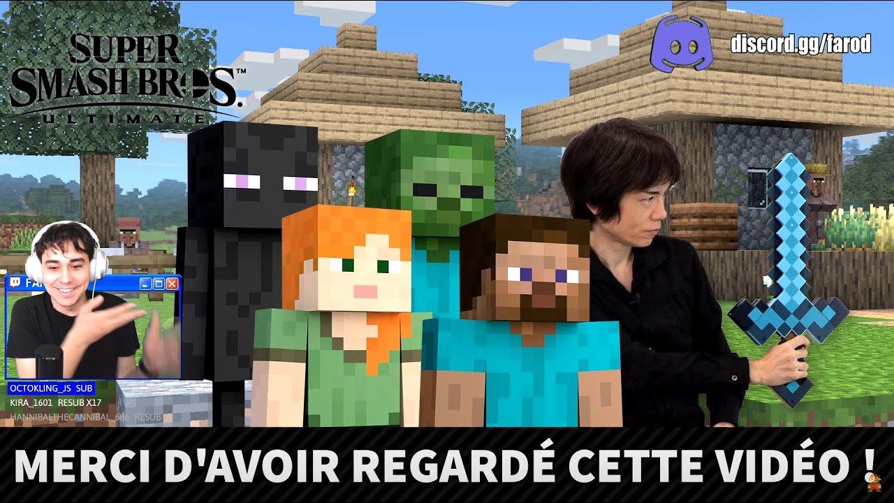 Présentation de STEVE dans SMASH BROS (+ les amiibo omg)