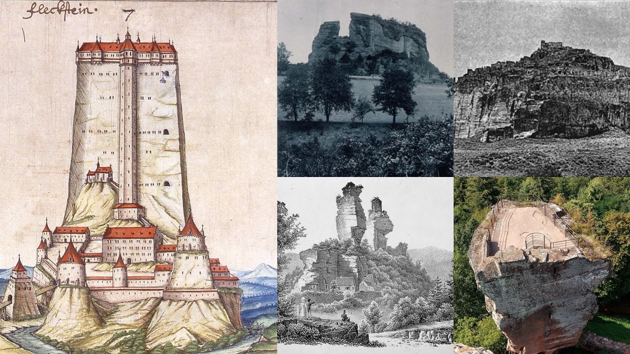 Rock Castles; Medieval Masterpieces Carved into the Bedrock. Fleckenstein Castle (1165-1689)