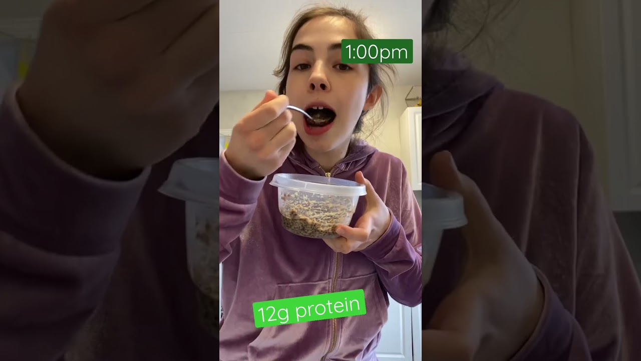 What I Eat In A Day: vegan, low-waste, college athlete Ep 6 #whatieatinaday #vegan #college #shorts
