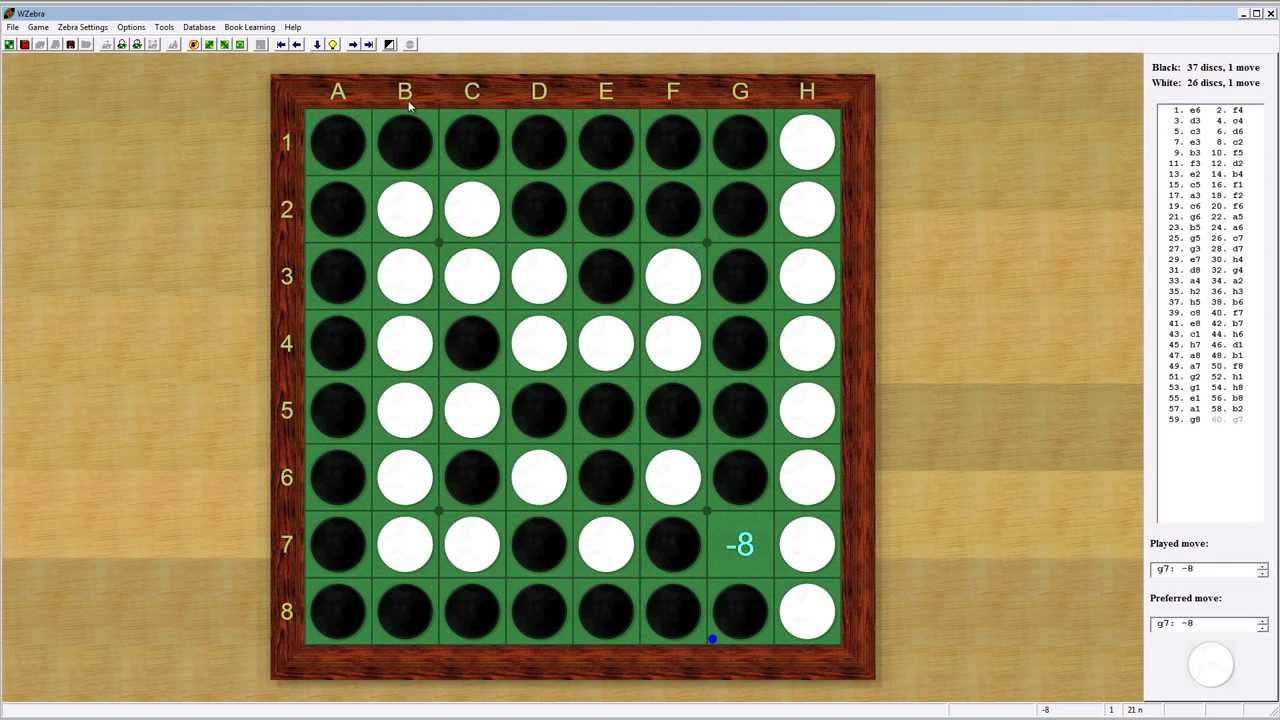 Othello 16 moves 20 perfect Beaten!