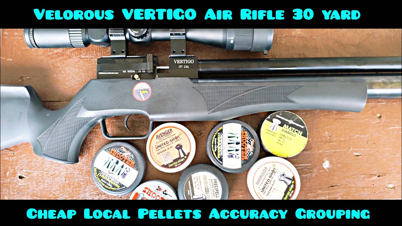 Valorous VERTIGO Air Rifle 30 Yard Cheap Local Pellets Accuracy Grouping 😁