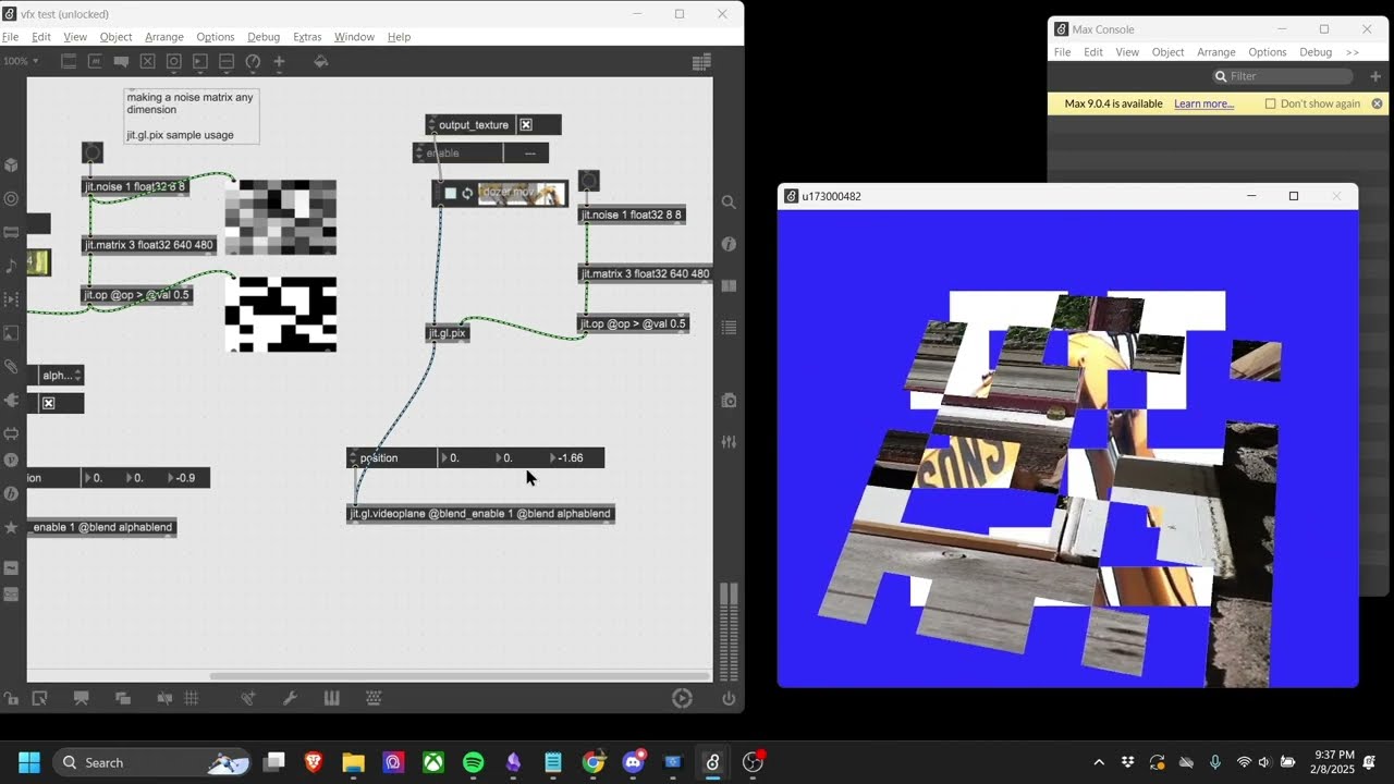 max/msp/jitter video mask techniques