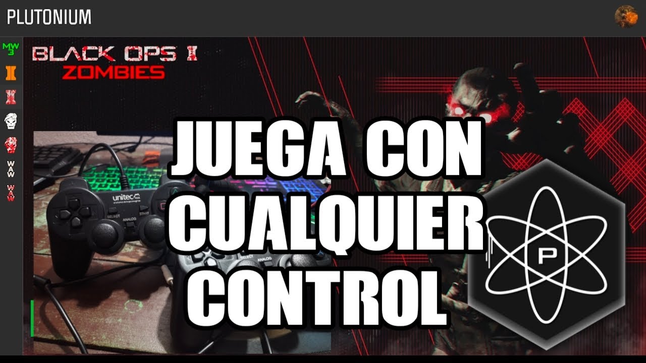 Como jugar bo2 zombies plutonium con mando genérico 2023