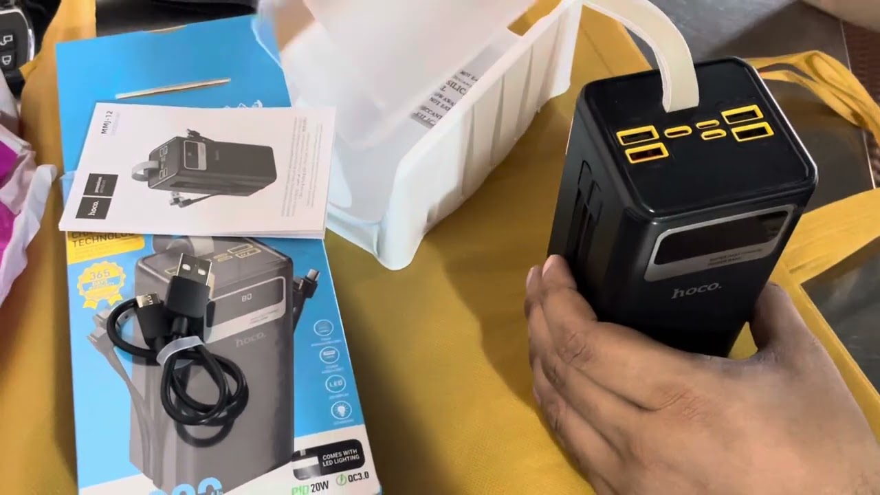 Hoco MMJ12 Plentiful 22.5W 50000mAh Power Bank Unboxing