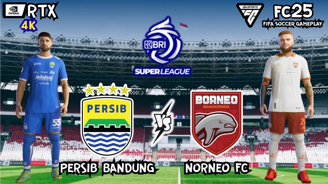 PERSIB BANDUNG vs BORNEO FC - BRI SUPER LEAGUE 2025/26 | Virtual Gameplay FC25