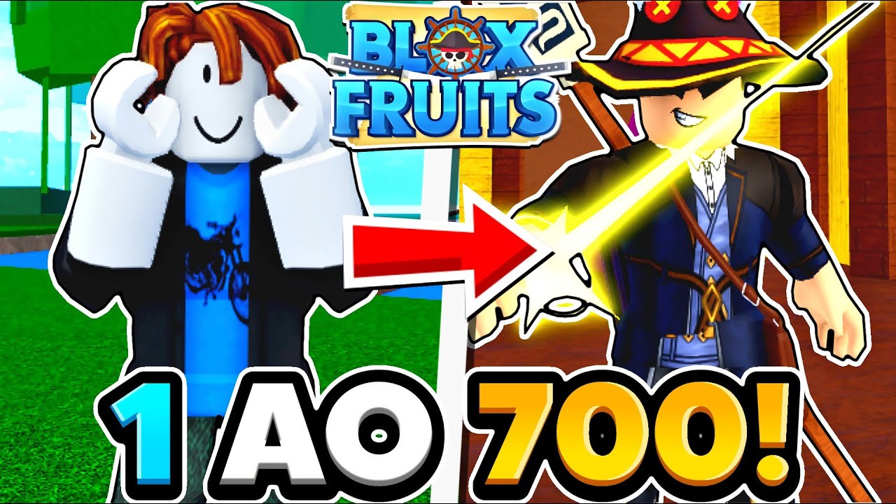 COMO UPAR DO LEVEL 1 AO 700 RÁPIDO NO BLOX FRUITS!