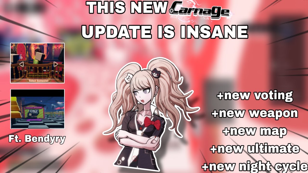 The new carnage update is here and its INSANE! ft. @Bendyry #carnage #roblox #danganronpa