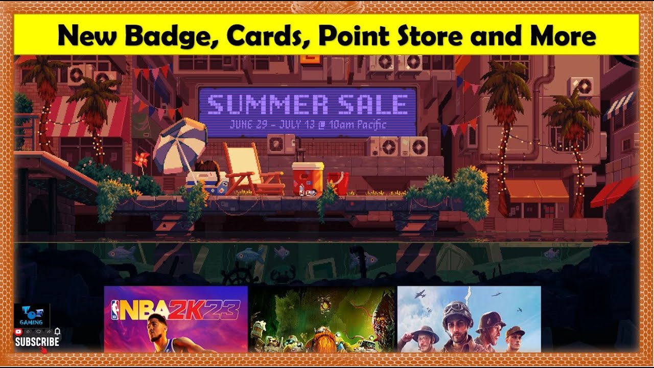 Steam Summer Sale 2023 new Summer in the City Badge, Cards, Point Store and Worst ever No Event