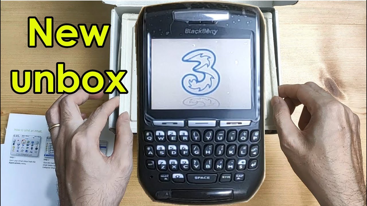 8707 THREE - Rare vintage Blackberry - Unboxing