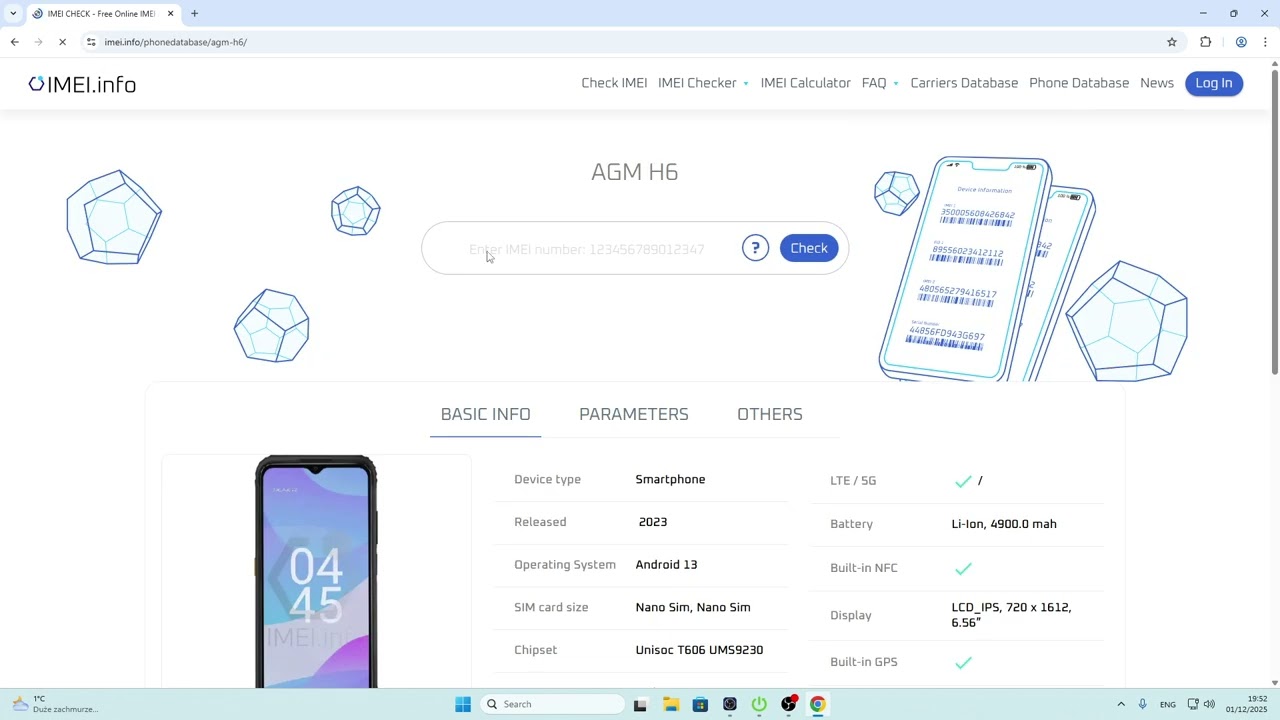 AGM H6 - How to Check IMEI, Blacklist & Device Info