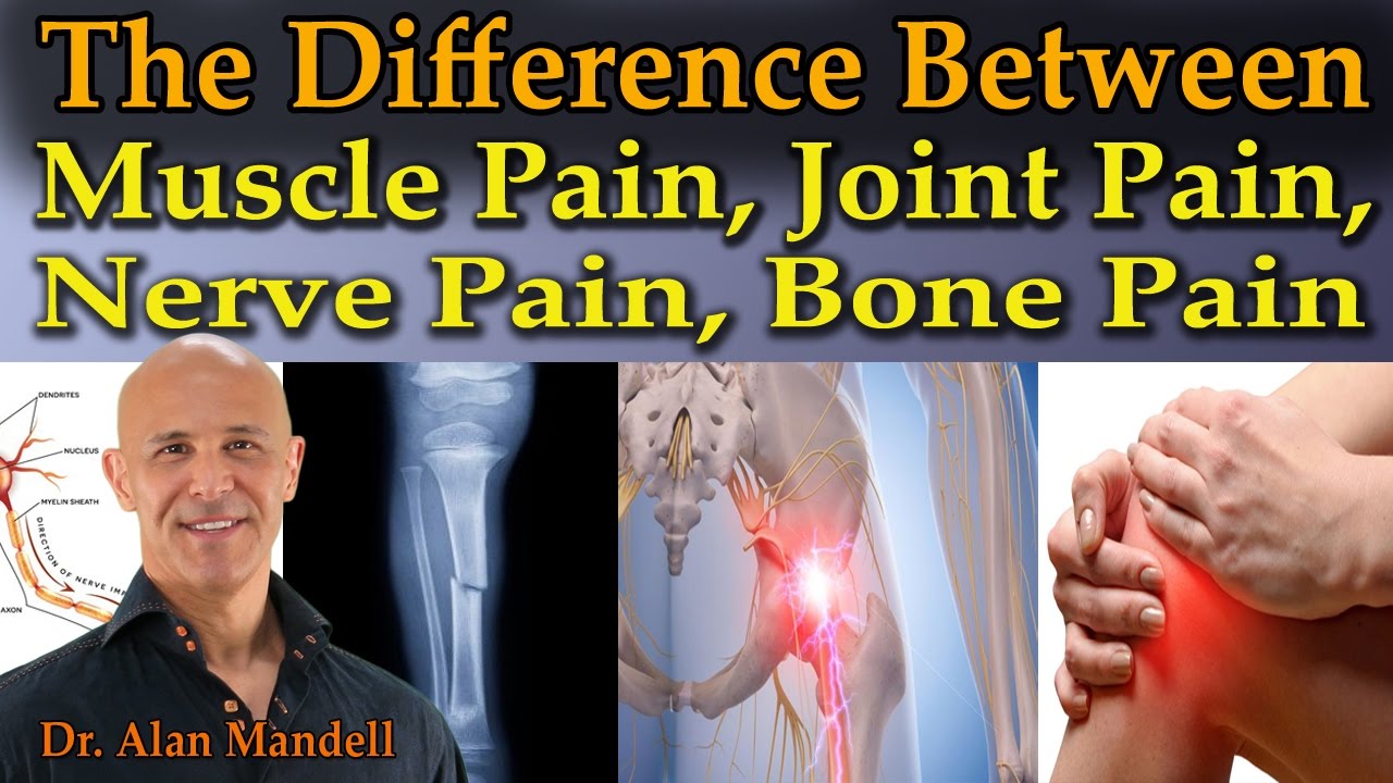 The Difference Between Muscle Pain, Joint Pain, Nerve Pain, & Bone Pain - Dr Mandell