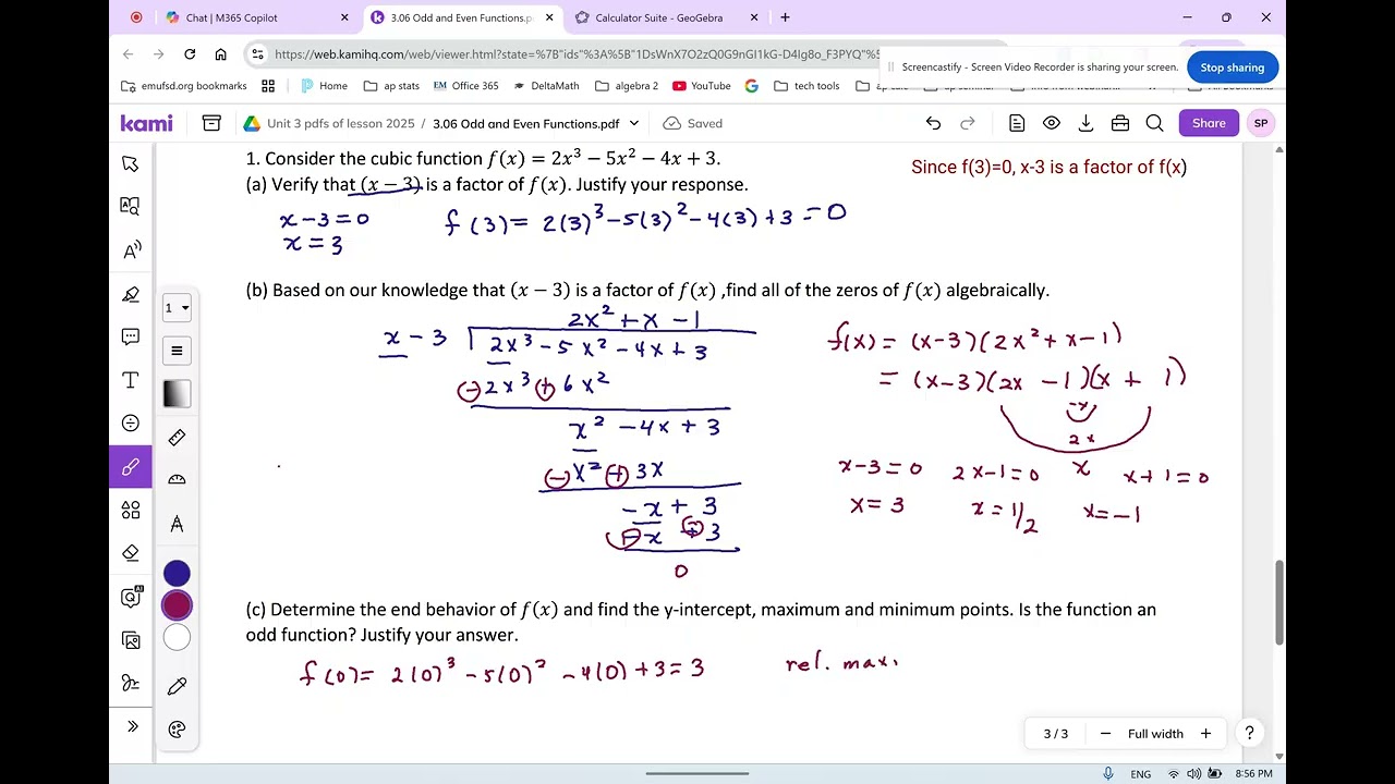 A2 3.06 graphing polynomials