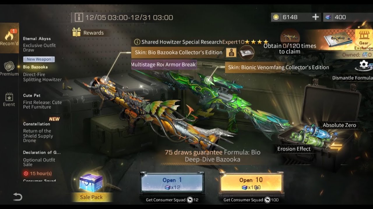 Bio bazooka gotcha, Bio bazooka + venom fang for 9199 feds + 30$ crate