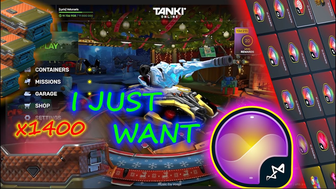 Tanki Online | I JUST WANT MY MAGIC EFFECT! | Christmas 2025 - Opening 1,400+ Containers | Velunaris
