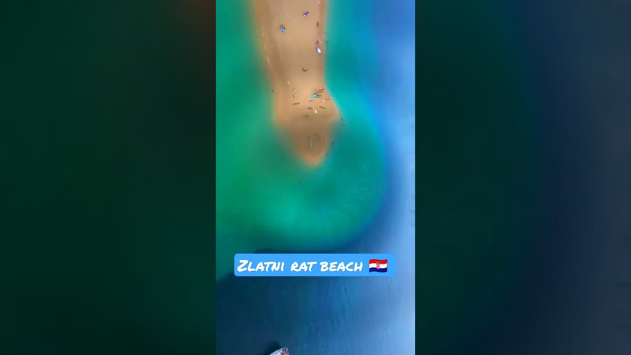 Wow 😯 Incredible Beach Zlatni rat 🇭🇷