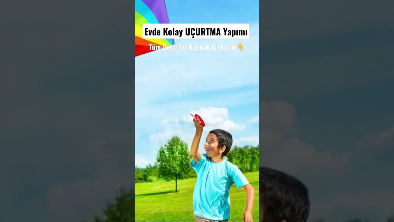 Evde U&ccedil;urtma Yapımı 🪁 En Kolay U&ccedil;urtma Nasıl Yapılır ❓👍 #nasılmı #kendinyap #u&ccedil;urtma