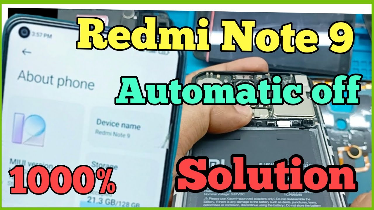 Redmi Note 9 Automatic Switch off problem || Redmi Note 9 Auto Restart Solution