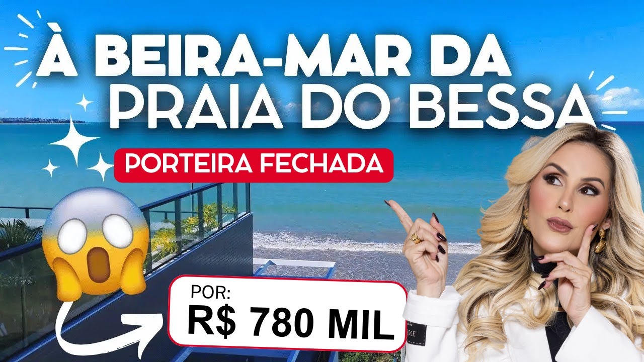 OPORTUNIDADE À BEIRA-MAR TODO PROJETADO E MOBILIADO NA PRAIA DO BESSA POR R$ 780 MIL | CÓD. 1218