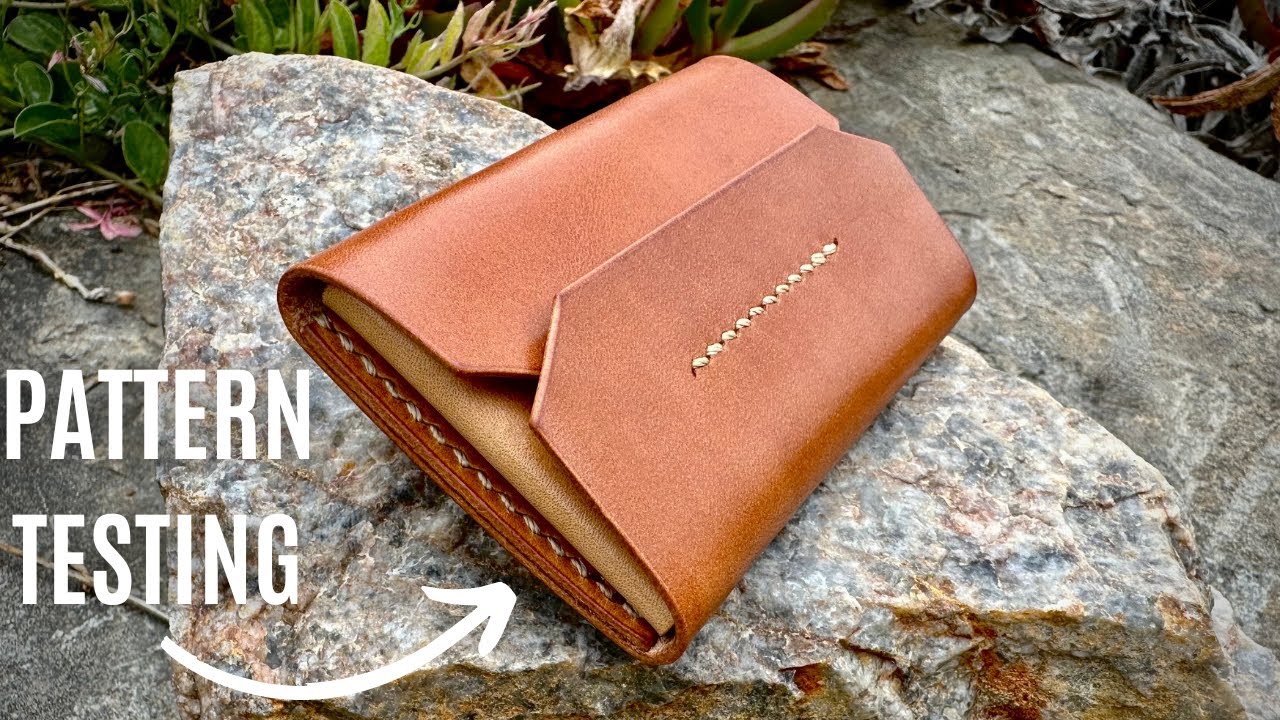 Making a HANDMADE Leather Card Holder | HYPER ASMR | Leather Pattern Testing |  @LeathermanJack